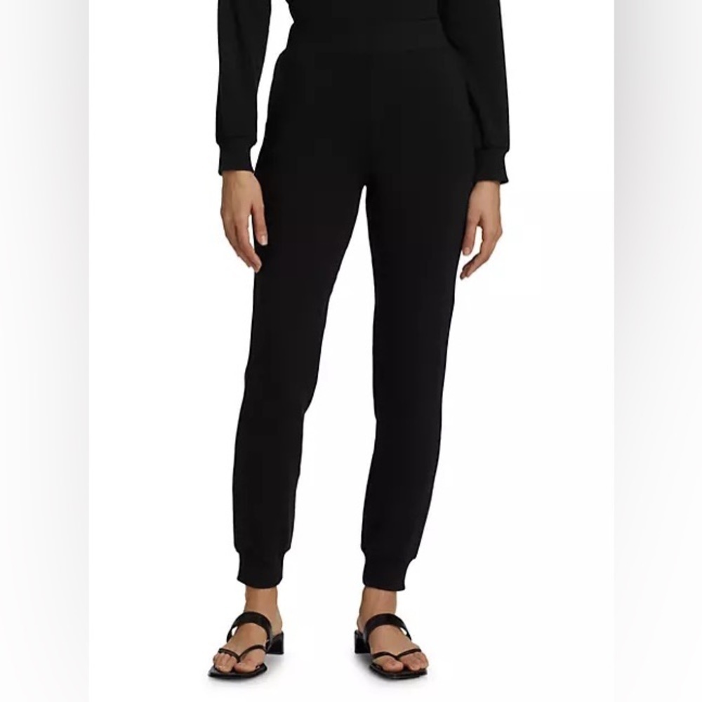 L'AGENCE Luxe Lounge The Moss Jogger Pant in Black